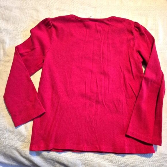 Gymboree girls size 7 red long sleeve Valentine's line shirt VGUC - Picture 3 of 4